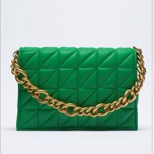 Zara Quilted Chain Strap Bag